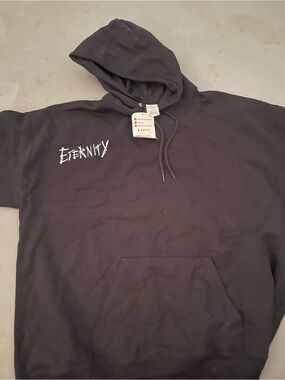 Eternity Graphic Black Hooded Sweatshirt